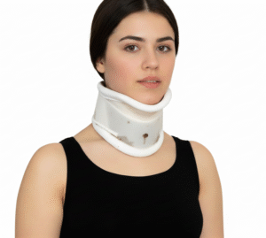 Collier cervical blanc rigide avec appui NS 09 CASE